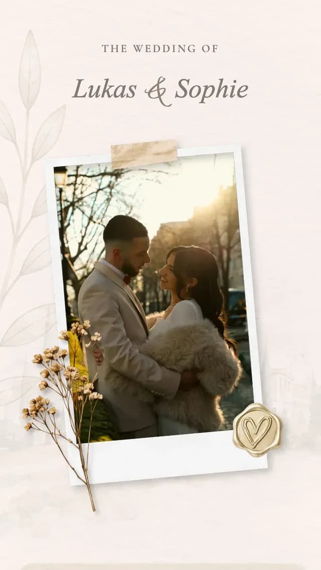 Dieselbe Hochzeitseinladung in mehreren Designs