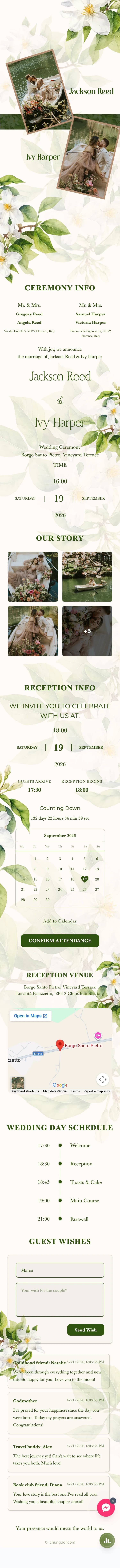 Boho Floral - Green