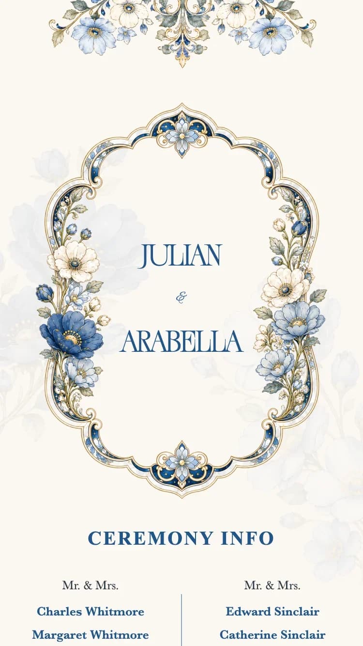 Crystal Floral - Blue