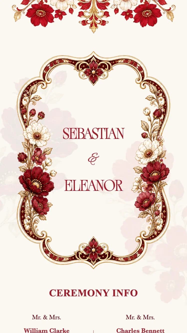 Crystal Floral - Red