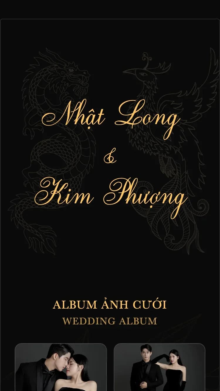 Long Phụng - Huyền - Mẫu thiệp cưới online
