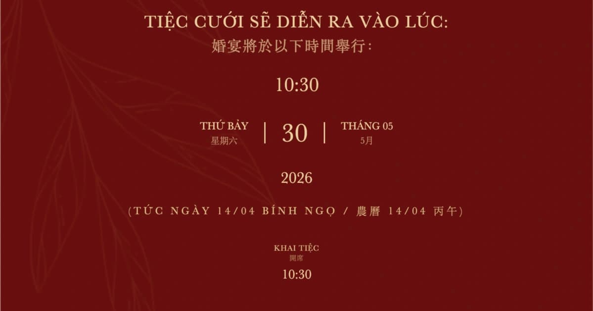 Thiệp Cưới Song Ngữ: Anh Việt, Hoa Việt, Hàn Việt