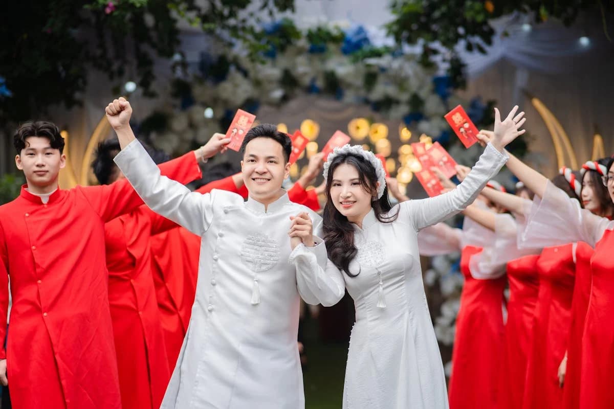 Thiệp cưới nhà trai Lễ Thành Hôn trang trọng
