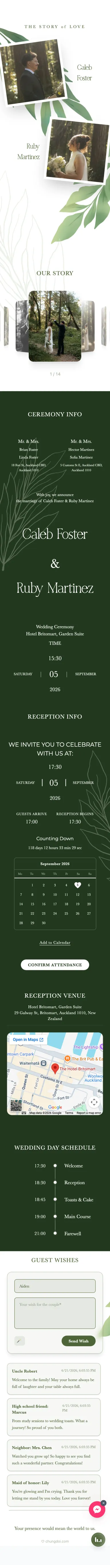 Elegant Leaf - Green