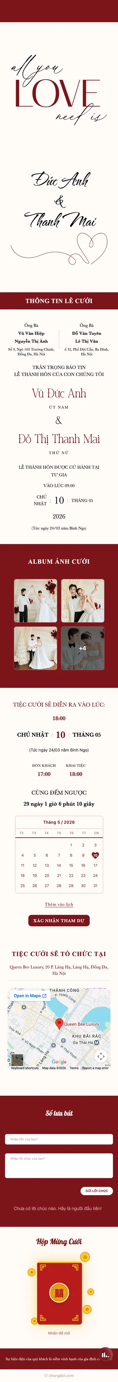 Minimalism - Đỏ